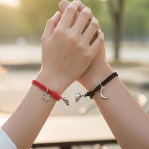NEW Magnetic Couple Bracelets - Heart Connection Set